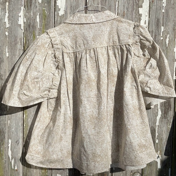 Entro Beige Patterned Blouse - Picture 2 of 3